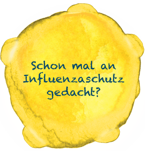 An Influenzaschutz gedacht? Info
